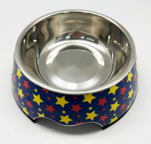 Non-Slip Stainless Steel Pet Bowl for Dogs & Cats