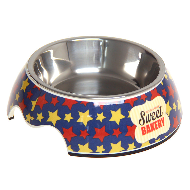 Non-Slip Stainless Steel Pet Bowl for Dogs & Cats