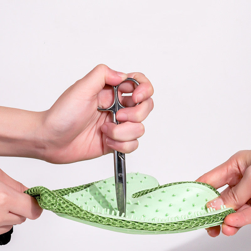 Silicone Pet Grooming Gloves - Massage & Hair Removal