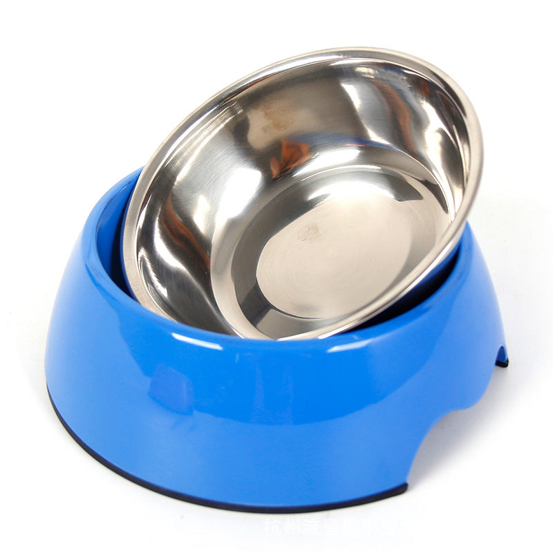 Non-Slip Stainless Steel Pet Bowl for Dogs & Cats
