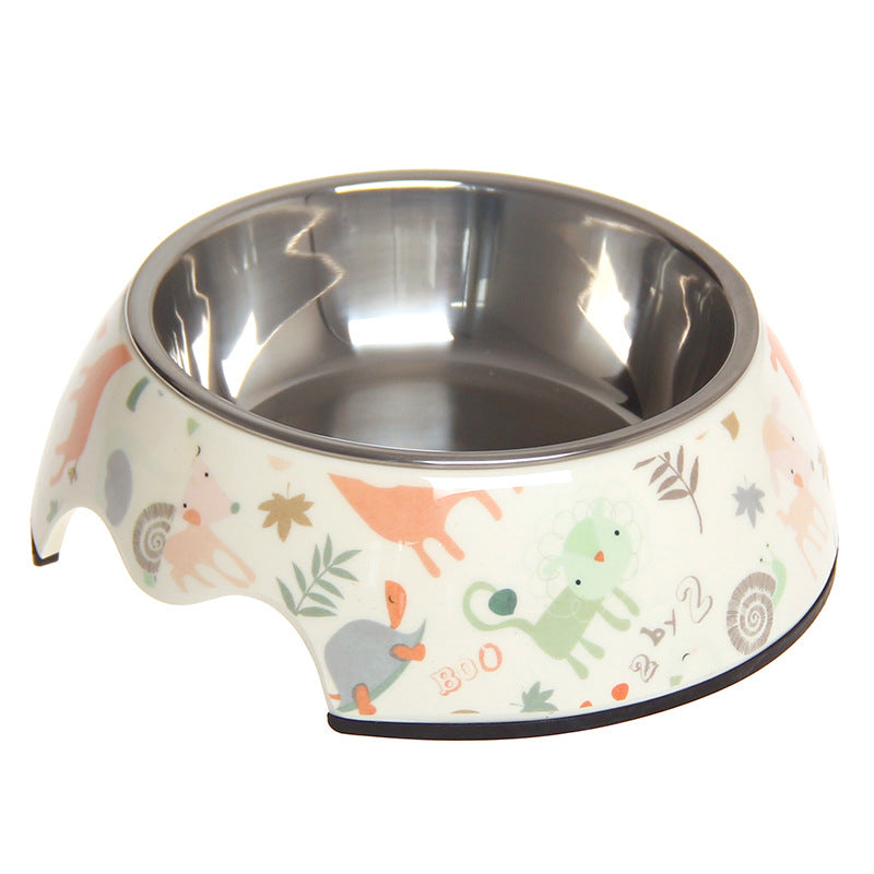 Non-Slip Stainless Steel Pet Bowl for Dogs & Cats